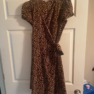 Heart of Haute Leopard Wrap Dress